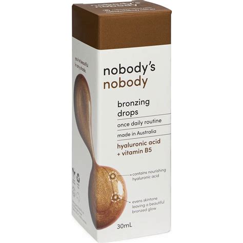 nobody's nobody skincare|bronzing drops woolworths.